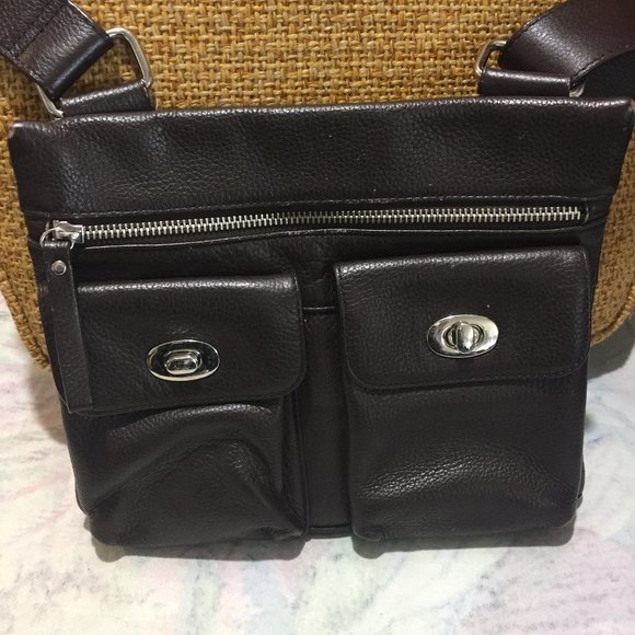 DANIER CROSSBODY LEATHER HANDBAG - Picture 2 of 12